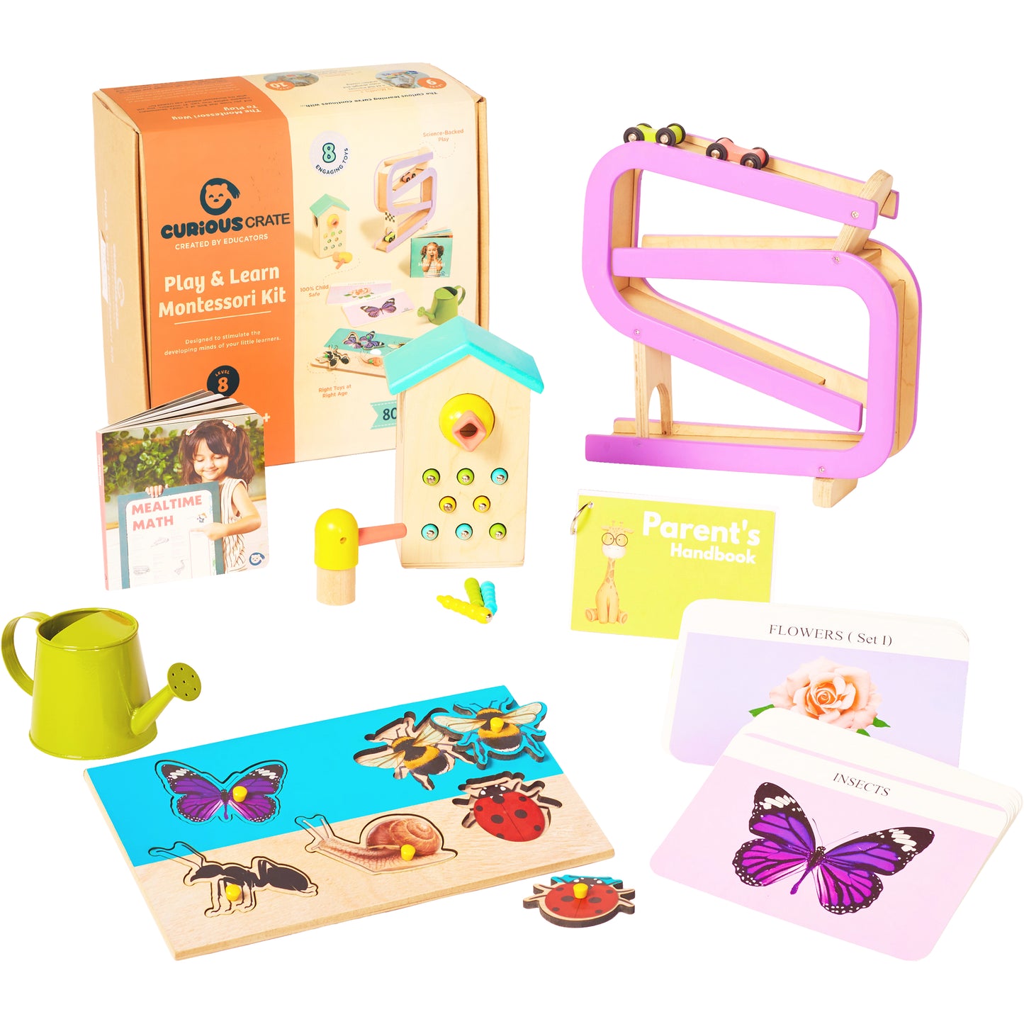 16 Months+ | Curious Crate Wooden Montessori Toys | Educational Play Set