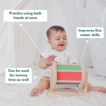 5 Months+ | Curious Crate Wooden Montessori Toys | Educational Play Set